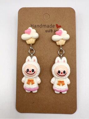 Handmade Cute Monster Drop Earrings Multiple Colors Available Gift for Women